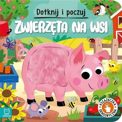 Libër sensorik Aksjomat Zwierzęta na wsi, karton, për kalamaj