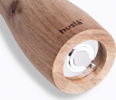 Сет мелници за сол и бибер Husla Acacia Grinder X2, 30cm, керамички механизам, природна дрвена боја