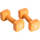 Set pesha dore Pure2Improve me neopren, 2 x 4 kg, portokalli
