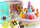 Set lodrash ditëlindjeje Lean Sport Birthday Service, tortë me qirinj, akullore dhe ëmbëlsira, shumëngjyrësh