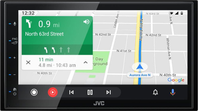 Radio makine JVC KW-M565DBT, 2-DIN, me ekran 6.8", ngjyrë e zezë