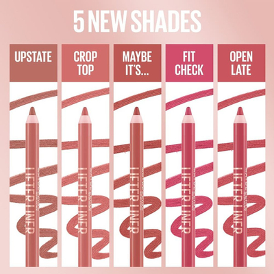 Laps buzësh Maybelline Lifter Liner 14 Fit Check, kremoz, me acid hialuronik, rozë nude