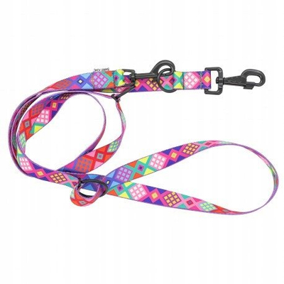 Litar i rregullueshëm për qen Pets Collection Tama Peru, 25mm, 220cm, ngjyrë e zezë