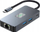 Adapter HUB USB C TB 7n1, HDMI 4K, RJ45 2500 Mbps, grafit