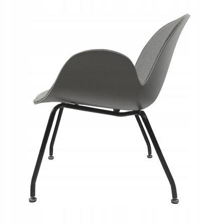 Fotelja Nuforma IMOLA, dizajn modern, 73x65.5x65.5cm, gri
