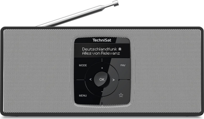 Radio dixhitale TechniSat DIGITRADIO 2S, DAB DAB+, stereo, e zezë