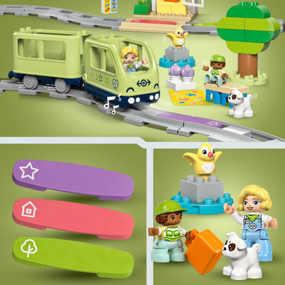 Lodër tren LEGO DUPLO Interactive Adventure Train, set edukativ për kalamajt e vegjël, shumëngjyrësh