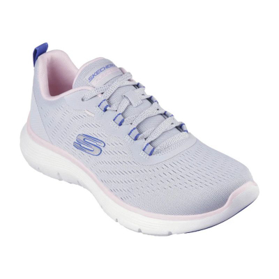 Këpucë sport Skechers Flex Appeal 5.0, Air Cooled Memory Foam, gri me shumë ngjyra