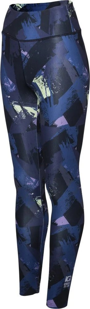 Leggings sportivë IQ Cross Revla II W, thithje e shpejtë djersës, tharje e shpejtë, të zinj dhe blu