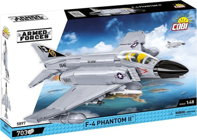Сет за градење Cobi F-4 Phantom II USS Midway, размер 1/48, 700 делови, повеќебојно