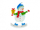 Stoli dekorative dëborëbardhë prej metali Snowman, 21cm, shumëngjyrëshe
