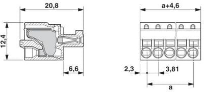 Terminal pluggable Phoenix Contact FK-MCP 1.5/4-ST-3.81, 3.81mm, 4 dalje, i gjelbër