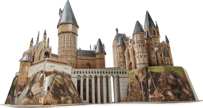 Set ndërtimi 4D Build Harry Potter Hogwarts Castle, kështjellë dekorative, shumëngjyrësh