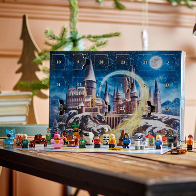 Kalendar aventurë LEGO Harry Potter 2025, set për me bo figura, shumëngjyrësh