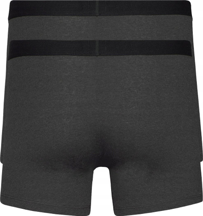 Bokser Levi's Basic, set 2 palë, pambuk me elastan, gri edhe antracit
