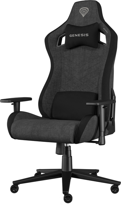 Гејминг столица Genesis Nitro 660, текстилен материјал, до 150kg, црно сива