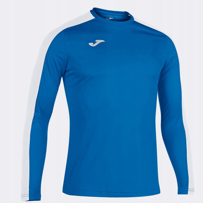 Bluzë sportive Joma Academy, mëngë të gjata, 100% poliester, blu e bardhë