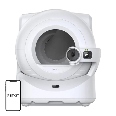 Tualet inteligjent për mace Petkit Purobot Ultra, vetëpastrues, me aplikacion, i bardhë