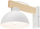 Kandil murale TK Lighting Oslo 4962, E27, metal dhe dru, i bardhë