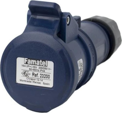 Prizë portative Famatel SpeedPRO 23200, 16A 3P 230V, IP44, blu