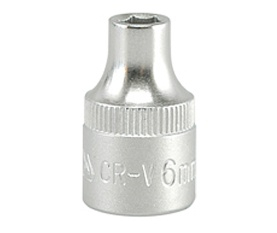 Kokë çelësi YATO YT-3801, 6mm, 3/8", profil gjashtëkëndor
