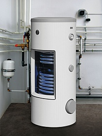 Shkëmbim termik Galmet Bivalent 26-209000, 200L, 2 spirale, gri