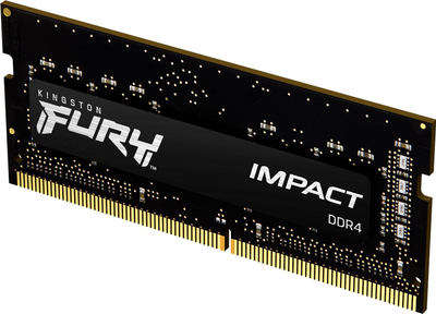 РАМ меморија за лаптоп Kingston Fury Impact, 16GB, DDR4 2666MHz, црна