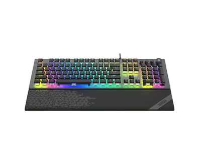 iBox Aurora K-5 Тастатура USB QWERTY Сребрена