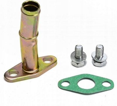 Adapter kthimi vaji turbo GT30 GT35, dalje 38mm, inox, ngjyrë ari