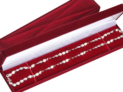 Kuti dhuratë për zinxhirë JK Box Velvet RE-09/A10/A10, e kuqe