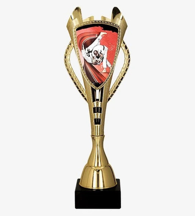 Kupë dekorative JUDO 7243/JUD-B, 41.5cm, metal plastike, e artë