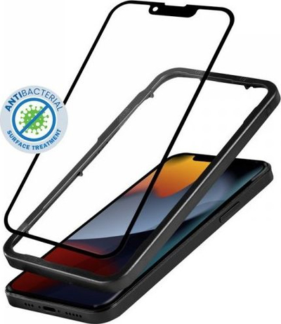 Xham mbrojtës Crong 3D Armour Glass për iPhone 14, 6.1", antibakterial, i tejdukshëm