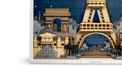 Set ndërtimi Lego Architecture 21064 Paris City of Love, dekorativ, shumëngjyrësh