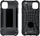 Futera mbrojtëse Armor për iPhone 16, e fortë, ngjyrë e zezë