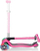 Trotinet Globber Primo Foldable, 3 rrota, me drita LED, rozë e errët