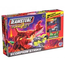 Set pistë makinash Teamsterz Beast Machines Scorpion Attack Track, me 2 makina, shumëngjyrësh