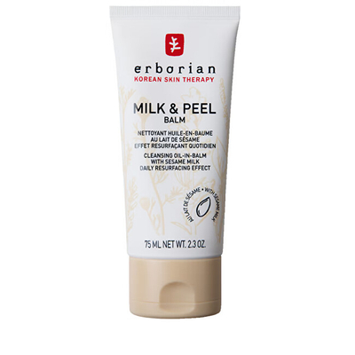 Pastrues për fytyrë Erborian Milk & Peel Balm Cleansing Oil-in-Balm, 75 ml