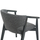 Kolltuk ngrënieje Yeger 62,5x60x79Hcm (HM9995.01), zezë/ gri