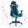Karrige gaming 68×67×130 cm (HM1137.08), zezë/ kaltër