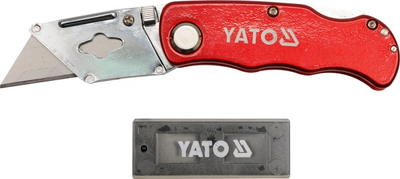 Thikë Yato YT-7532 me teh trapez, 33x61 mm, + 5 tehe, e kuqe
