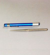 Mprehës thikash Taidea T0905D, me gur diamanti 360 grit, i vogël për me marrë me vete, blu