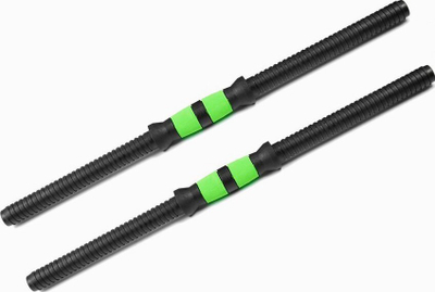 Set hantelash dhe shufre SMJ Sport BR020, 20kg, i zi me jeshile