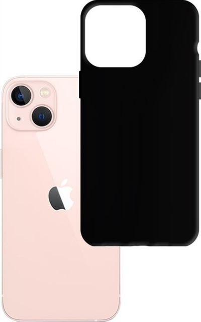 Mbulesë mbrojtëse 3MK Matt Case për Apple iPhone 14 Max, TPU, mat, e zezë