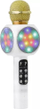 Mikrofon karaoke Goodbuy LED 360, Bluetooth, me altoparlant, ngjyrë gold