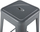 Set stola bari CABRILLO, metal, set me 2 copë, gri