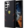 Këllëf telefoni Ferrari Hot Stamp për Samsung Galaxy S23 Ultra, polikarbonat TPU, mbron anët, i zi