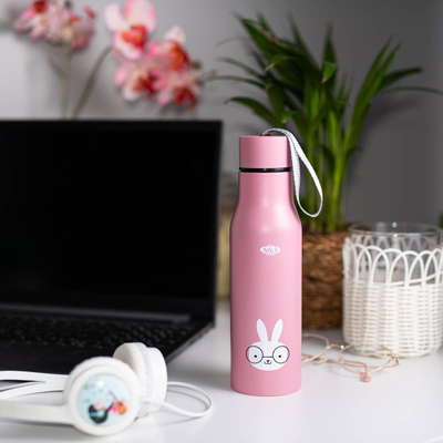 Shishe termike NILS NCB12 Bunny, 500ml, çelik inox, shumëngjyrëshe