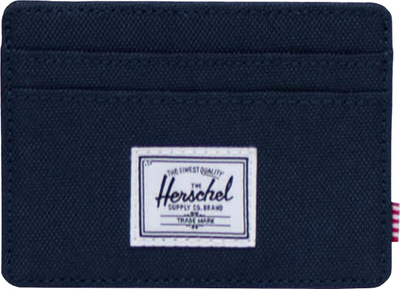 Portofol për karta Herschel Charlie, RFID, material i ricikluar, blu navy