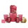 Set Baylis & Harding Midnight Cherry, xhel dushi, 100 ml + xhel për banjo, 100 ml + losion për duar, 50 ml + skrab për trup, 50 ml + kristale për banjo, 25 g + sfungjer për trup
