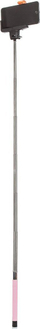 Селфи стап MadMan DELUXE BT, 100 cm, блутут, розов